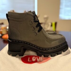 Dr. Martens Corran 3I 3-Eye Suede Heeled Boots